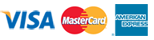 Visa, Mastercard en AMEX logo